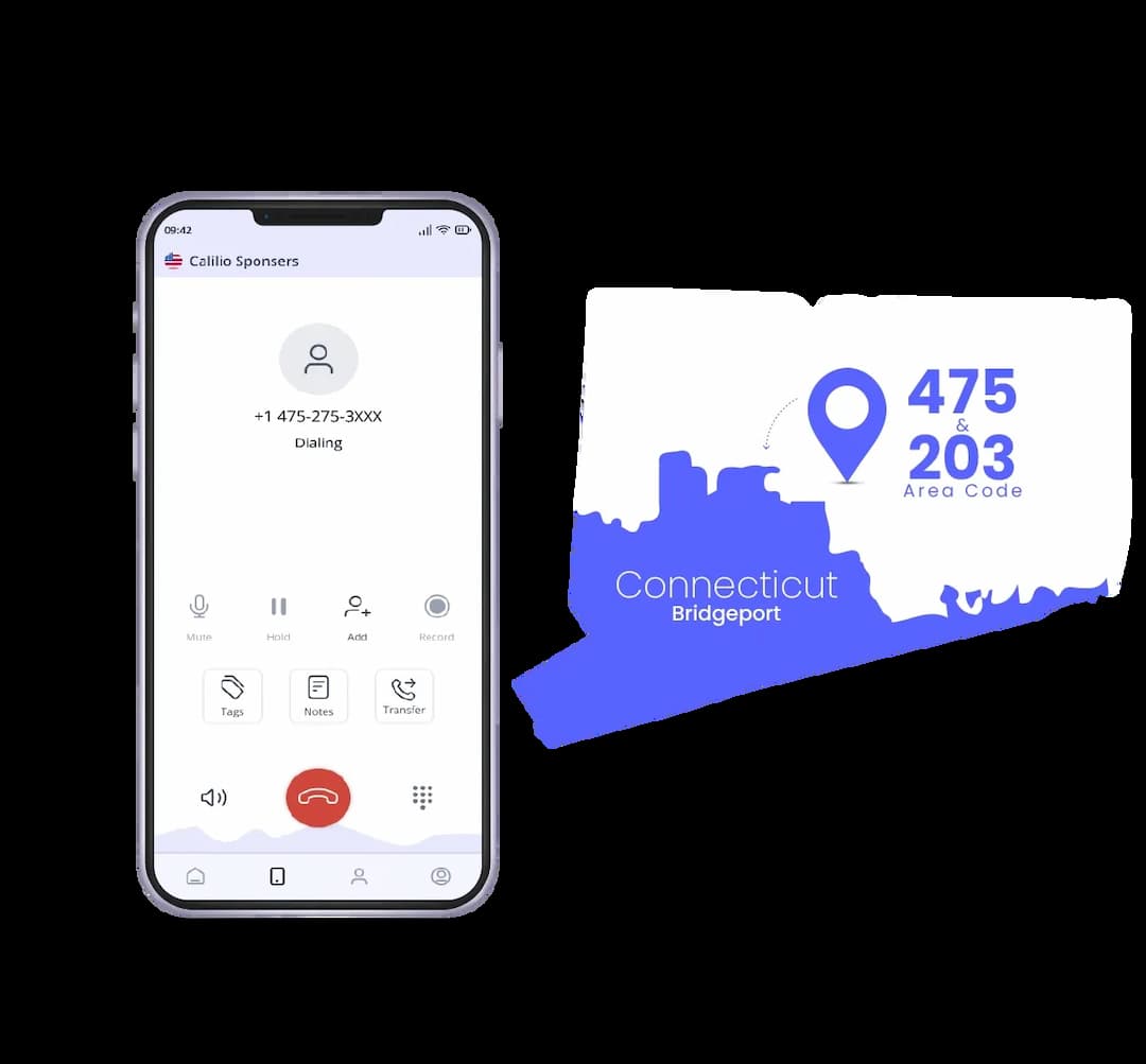 Bridgeport phone number with it's area code