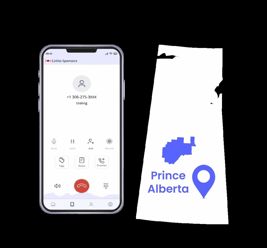 interface of calling 306 area code number
