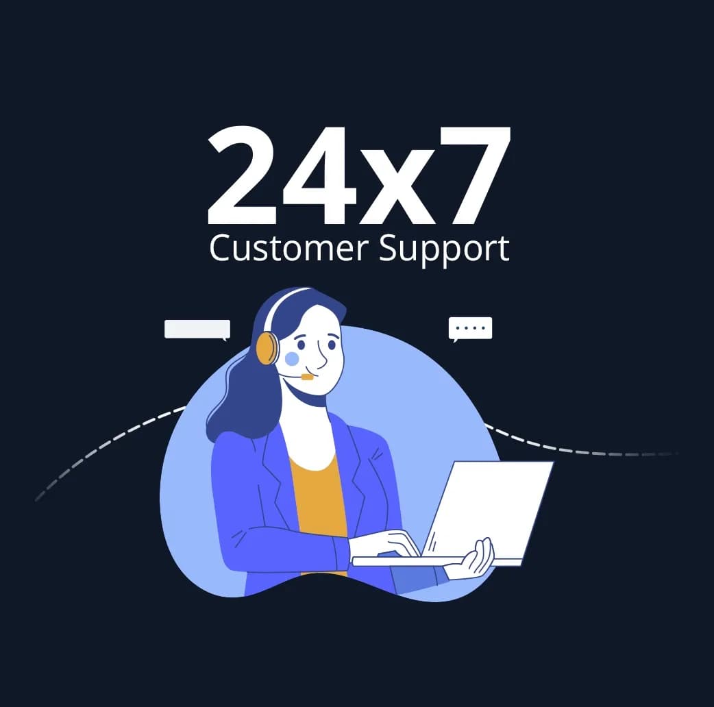 customer support around the clock