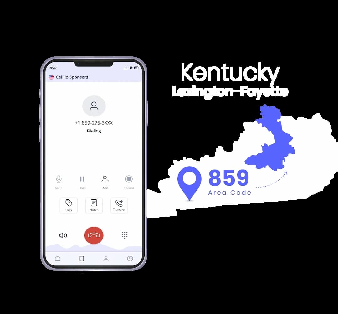 Lexington-fayette phone number with it's area code 