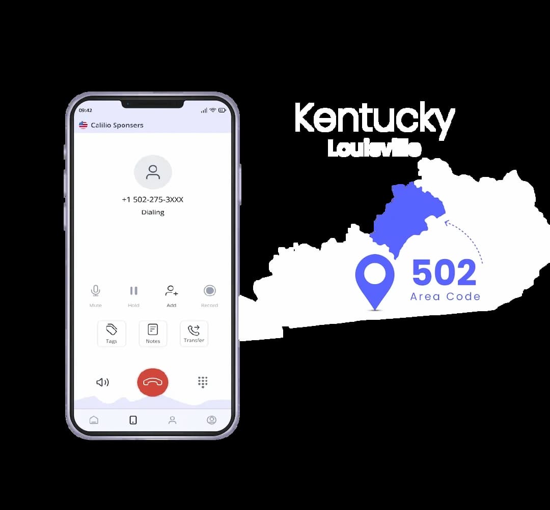 Louisville phone number with it's area code