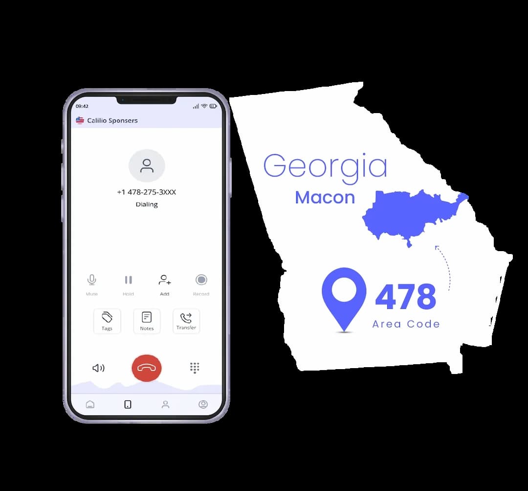 Macon phone number with it's area code