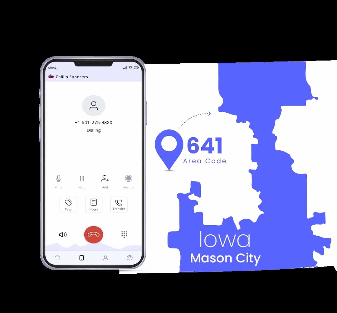 Mason City phone number with it's area code