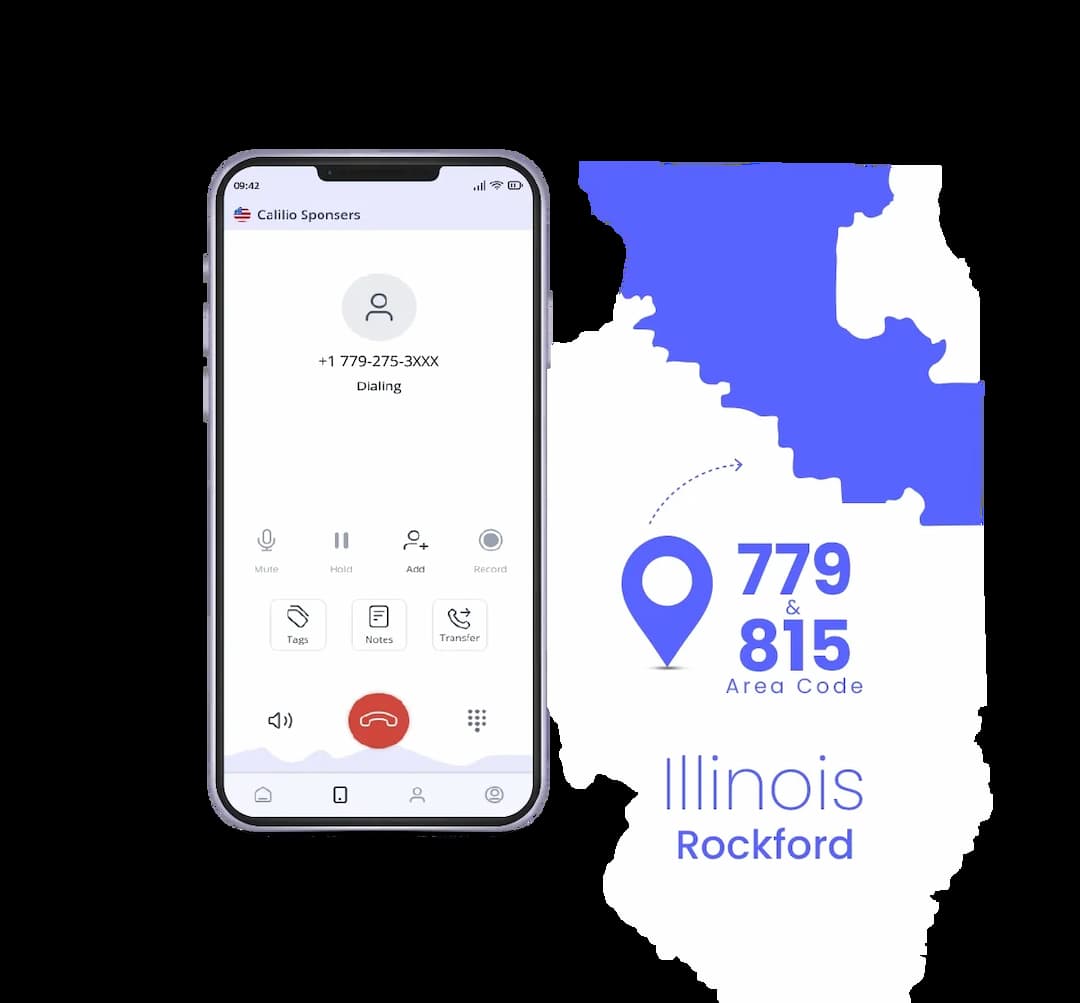 Rockford phone number with it's area code