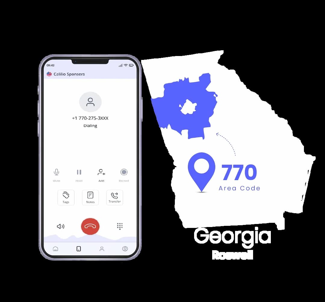 Roswell phone number with it's area code