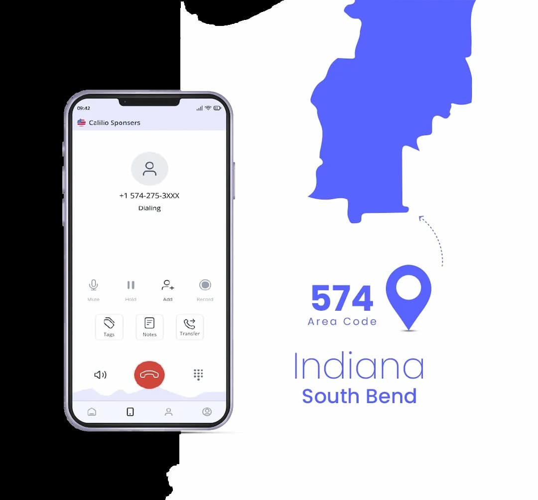 South Bend phone number with it's area code