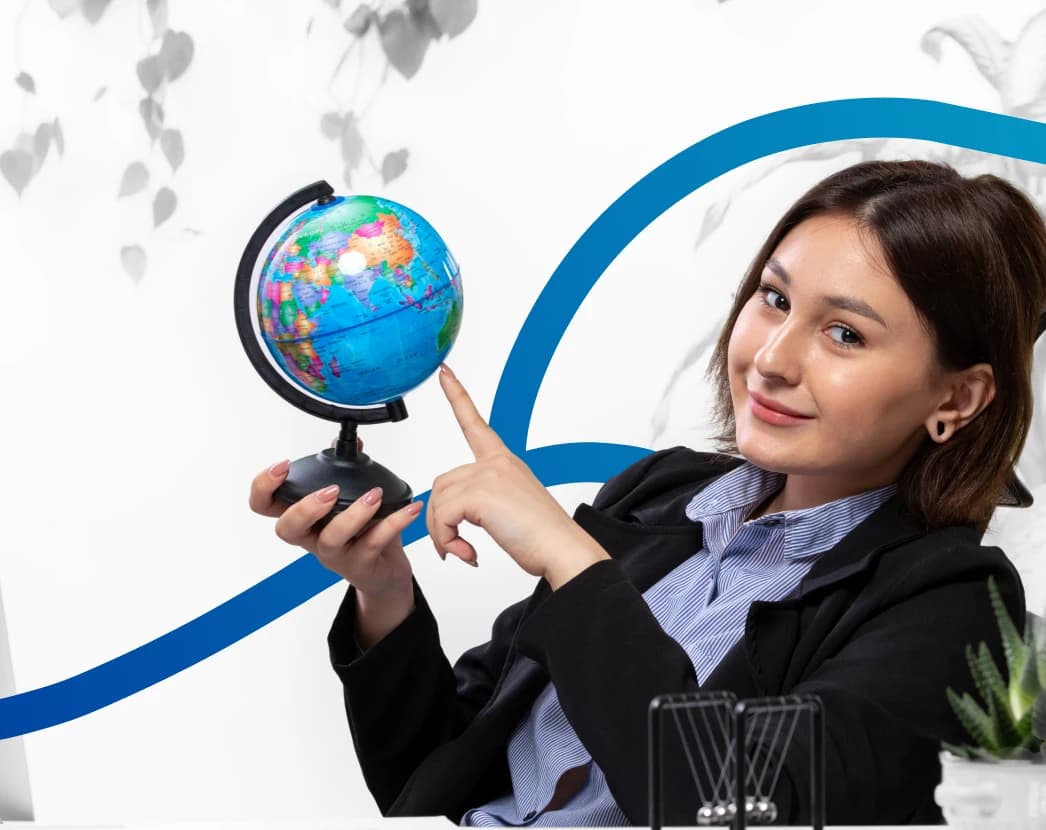 a girl is pointing out something and a boy is looking