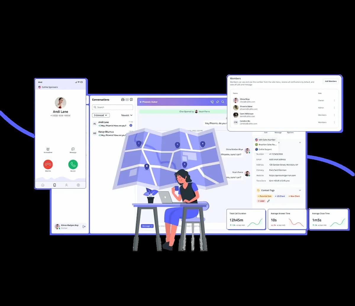 establish your presence in 608 area with calilio