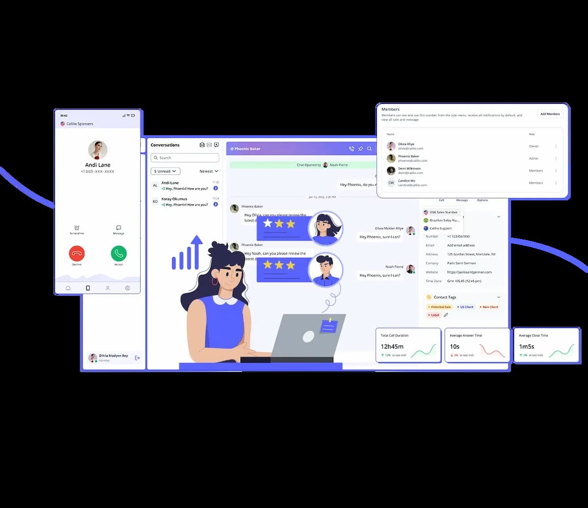 increase your customer engagement rate with calilio