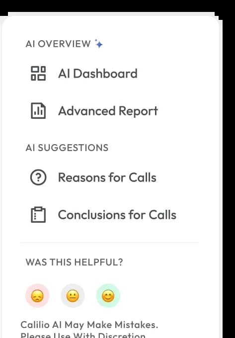 AI call insights and reports