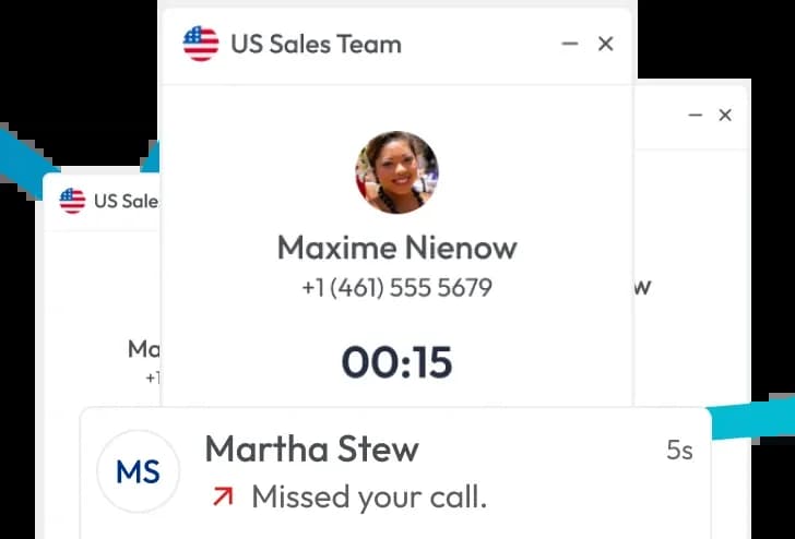 Instant missed call notifications