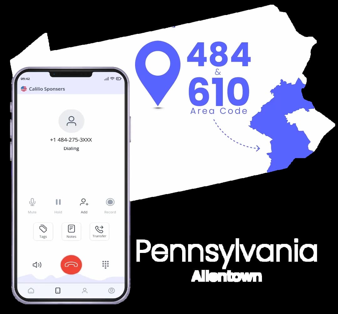 Allentown phone number with it's area code