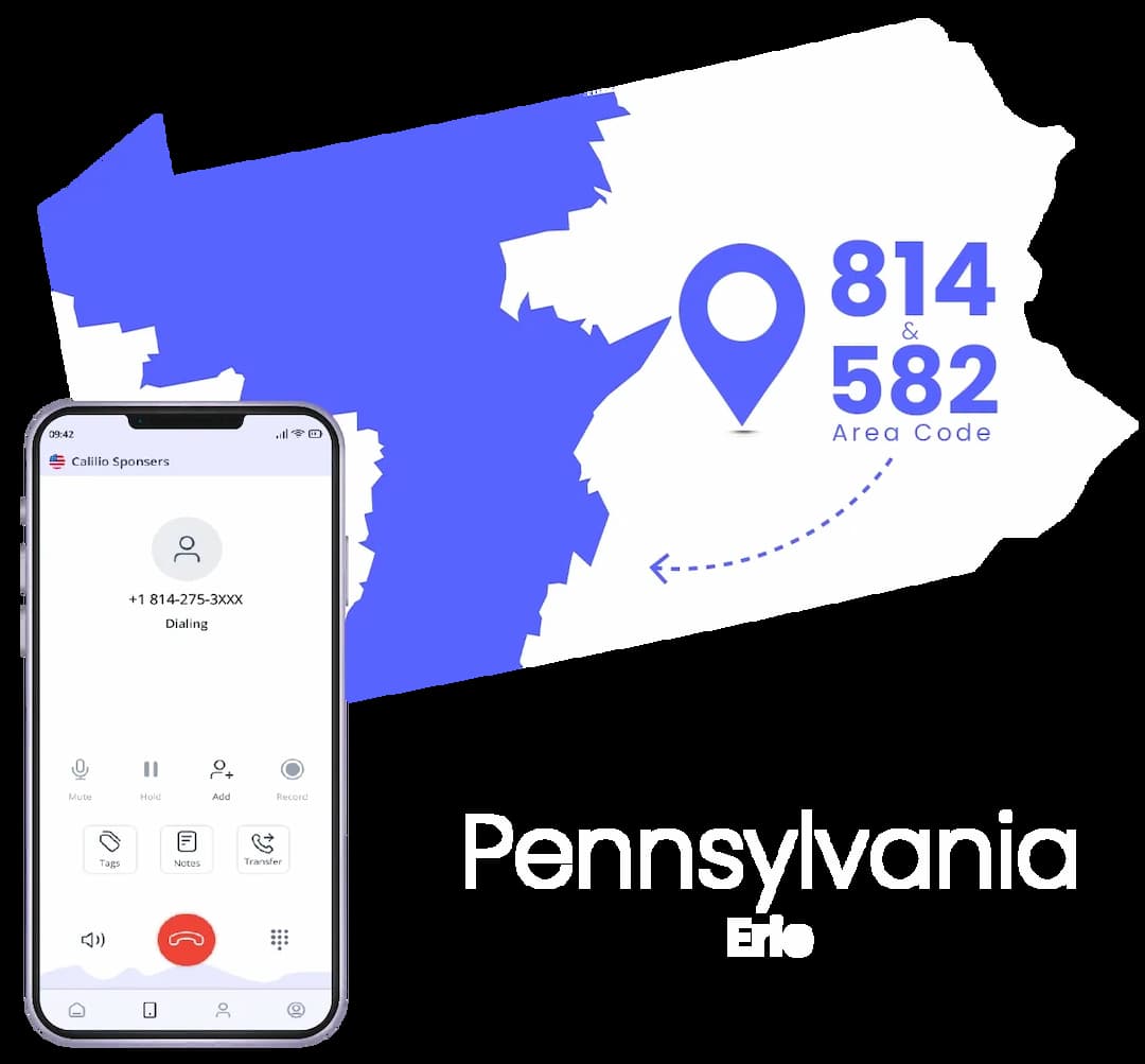 Erie phone number with it's area code