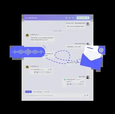 voicemail to email for conference call