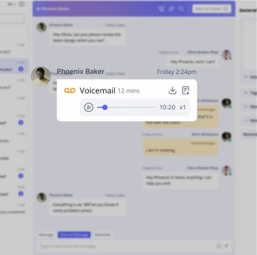 voicemail to email feature